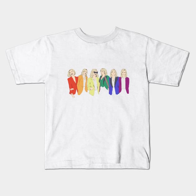 Cate Blanchett - Rainbow Pride Flag Kids T-Shirt by brainbag